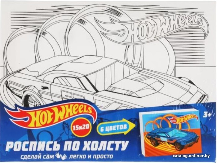 

Набор для рисования MultiArt Хот Вилс CANV15X20-HW2