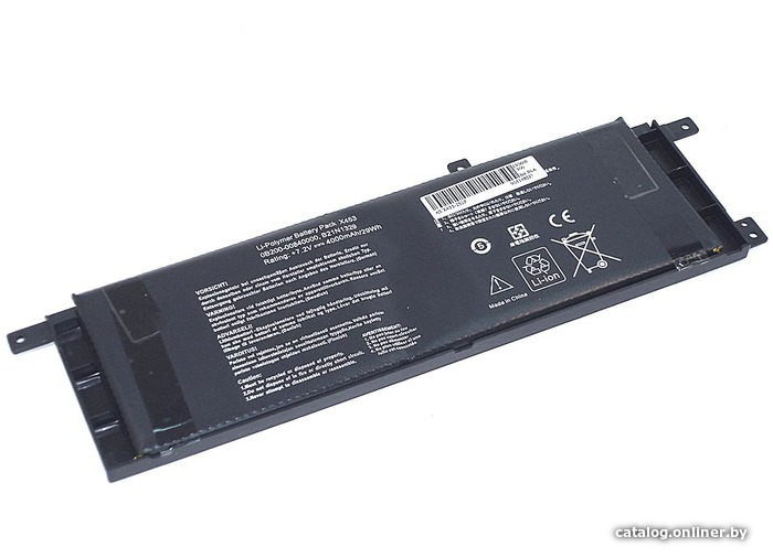 

Аккумуляторы для ноутбуков RageX Asus X453, (B21N1329) 7.6В 30Wh 3950мАч, черный