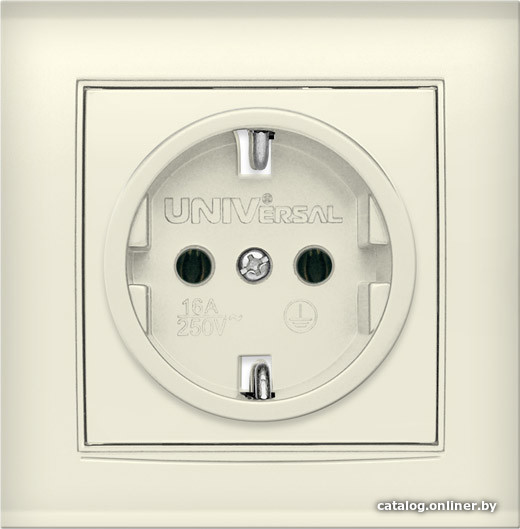 

Розетка UNIVersal Бриллиант 7948844 (слоновая кость)