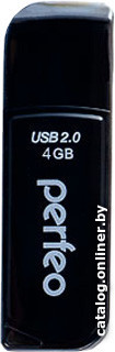 

USB Flash Perfeo C10 4GB (черный) [PF-C10B004]