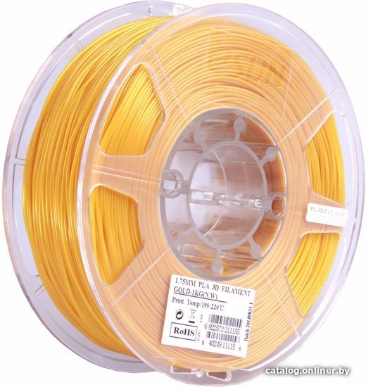 

Пластик eSUN PLA 1.75 мм 1000 г (золотистый)
