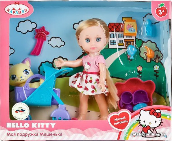 

Кукла Карапуз Hello Kitty Машенька MARY63002-HK (розовый)