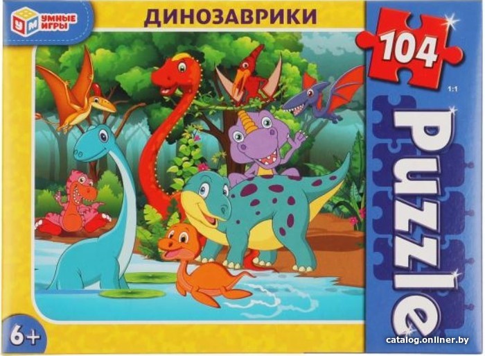 

Пазл Умные игры Динозаврики 4680107902603 (104 эл)