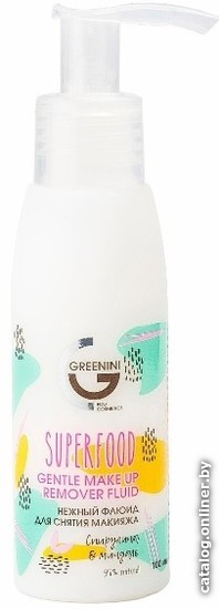 

Greenini Молочко для снятия макияжа Флюид Superfood Нежный (100 мл)