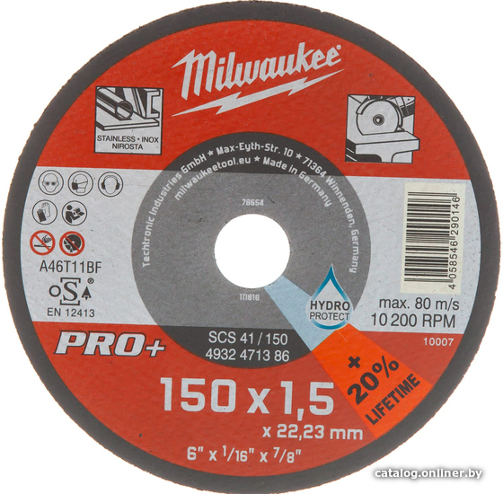 

Отрезной диск Milwaukee 4932471386