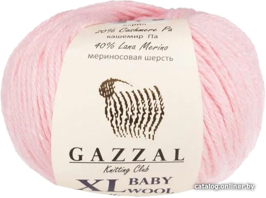 

Пряжа для вязания Gazzal Baby Wool Xl 836 (нежно-розовый)