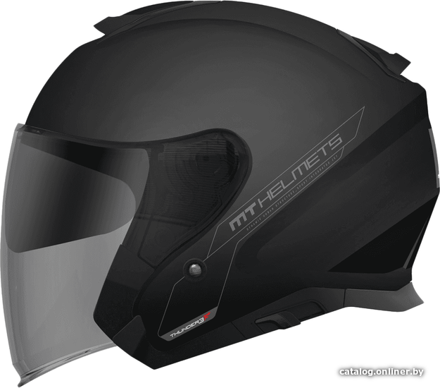 

Мотошлем MT Helmets Thunder 3 SV Jet Solid A1 Gloss (L, черный)