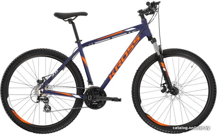 

Велосипед Kross Hexagon 3.0 27.5 L/21" 2022 (navy blue/orange/white mat)