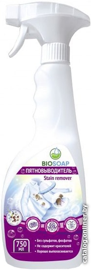 

Средства для посудомоечных машин BIOSOAP Stain remover 750 мл