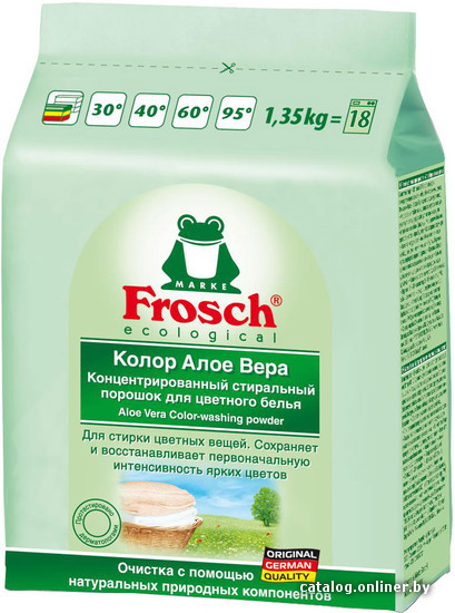 

Стиральный порошок Frosch Колор Алое Вера 1350 г
