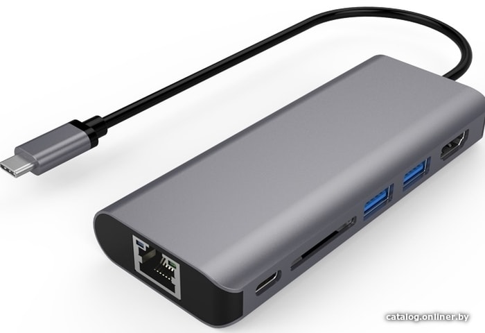 

Док-станция USBTOP USB3.1 Type-C - 2xUSB3.0/Type-C/HDMI/SD/RJ45