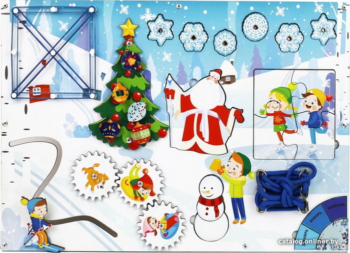 

Бизиборд WoodLand Toys Зима 112308