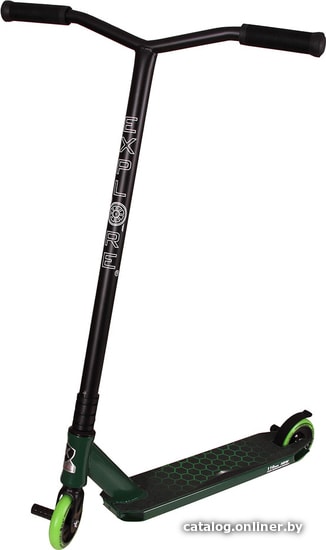 

Трюковый самокат Explore Cross Deluxe II 2021 (черный/зеленый)