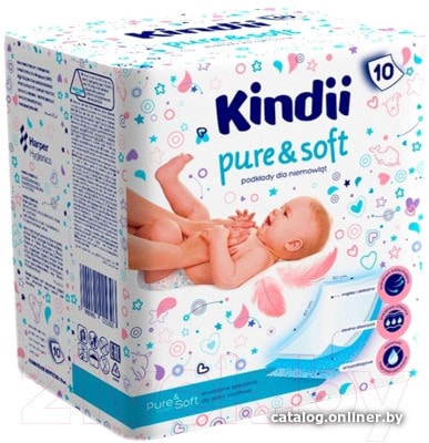 

Набор одноразовых пеленок Kindii Pure & Soft 60x60 (10 шт)