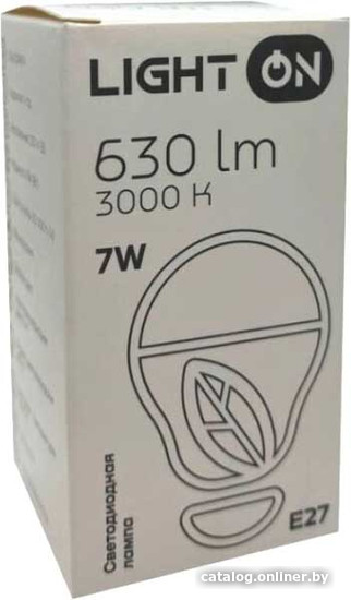 

Светодиодная лампочка Light On LED-M G45 7W 3000K E27