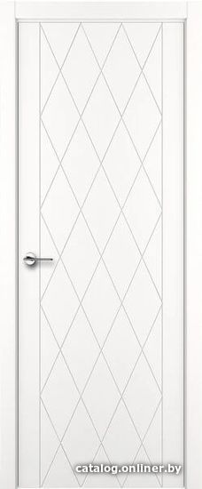 

Межкомнатная дверь Юркас Art Lite Rombo ДГ 80x200 (белая эмаль)