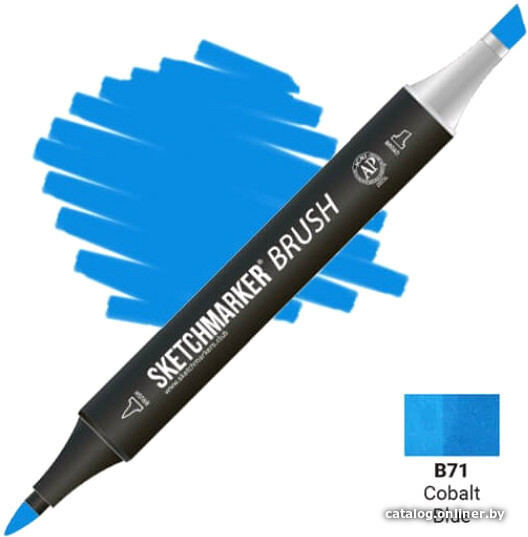 

Маркер художественный Sketchmarker Brush Двусторонний B71 SMB-B71 (голубой кобальт)