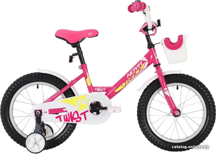 

Детский велосипед Novatrack Twist New 18 181TWIST.PN20 (розовый/белый, 2020)