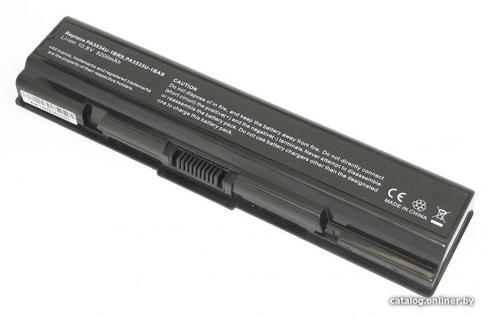 

Аккумуляторы для ноутбуков RageX Toshiba A200 A215 A300 L300 L500 (PA3534U-1BRS) 52Wh, черный