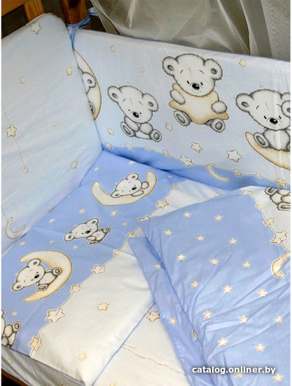 

Постельное белье Баю-Бай Ми-ми Мишки ПР14-ММ4 75x75 (голубой)