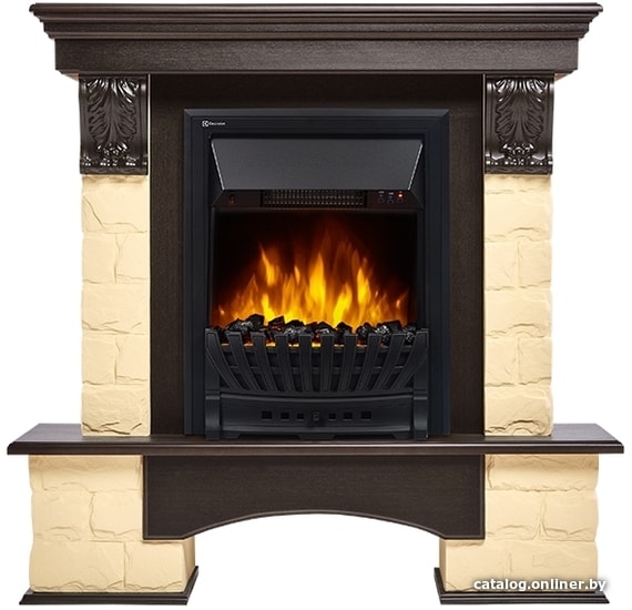 

Портал Firelight Forte Classic (камень бежевый/шпон венге)