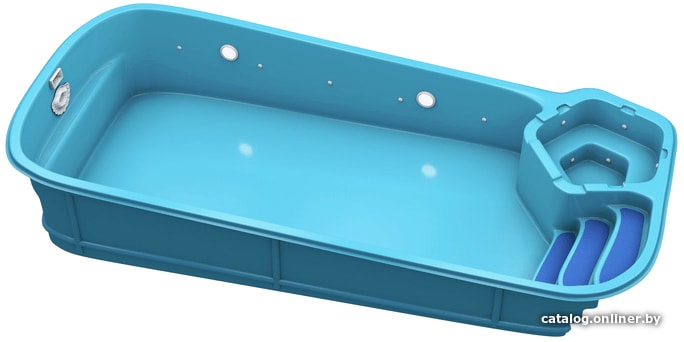 

Композитный бассейн Empire Pools Сан-Тропе Econom (8.5x3.5 м)