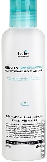 

Шампунь La'dor Шампунь бессульфатный кератиновый Keratin LPP 150 мл