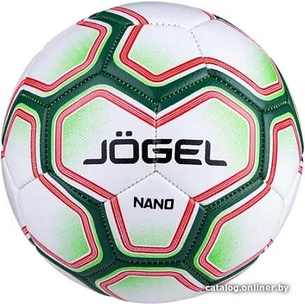 

Футбольный мяч Jogel BC20 Nano (4 размер, белый/зеленый/красный)
