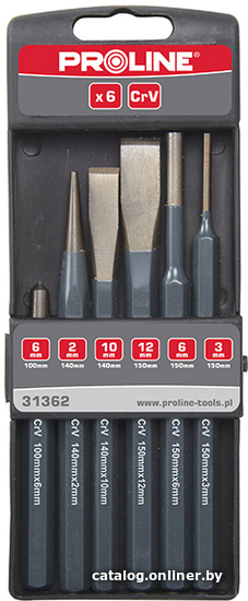 

Набор зубил PROLINE 31362 (6 предметов)