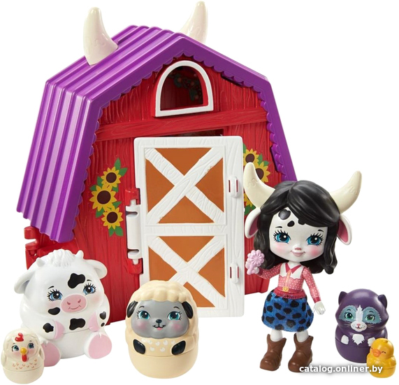 

Кукла Наша Игрушка Enchantimals Секретные лучшие друзья Ферма Кембри Му GTM48