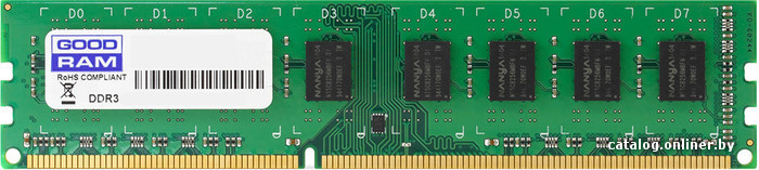 

Оперативная память GOODRAM 4GB DDR3 PC3-12800 [GR1600D3V64L11S/4G]