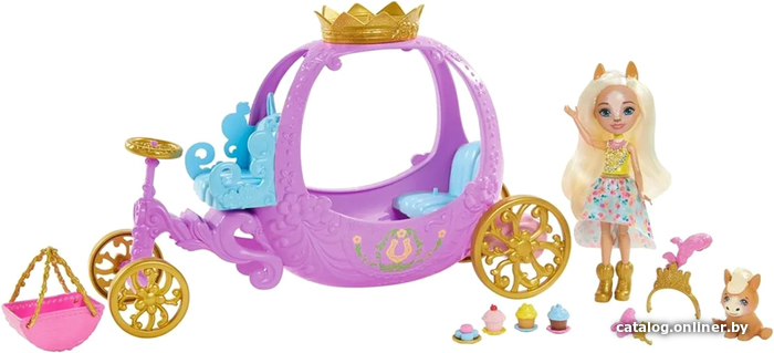 

Кукла Enchantimals Королевская карета Peola Poney и Petite GYJ16