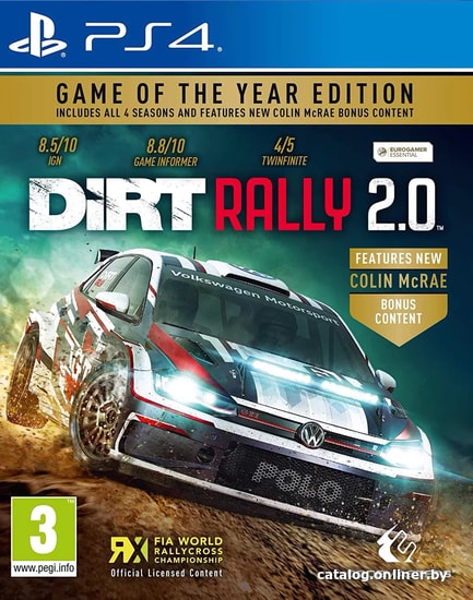 

DiRT Rally 2.0. Издание Игра Года для PlayStation 4