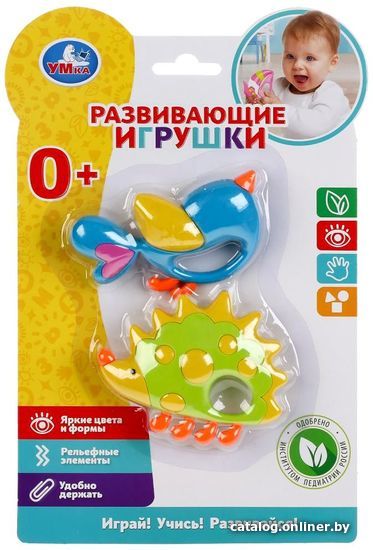 

Погремушка Умка Ежик и птичка 1608M679-R3