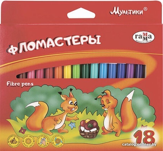 

Фломастеры Гамма Мультики 180319-06