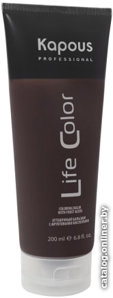 

Оттеночный бальзам Kapous Professional с фруктовыми кислотами Life Color песочный 200 мл