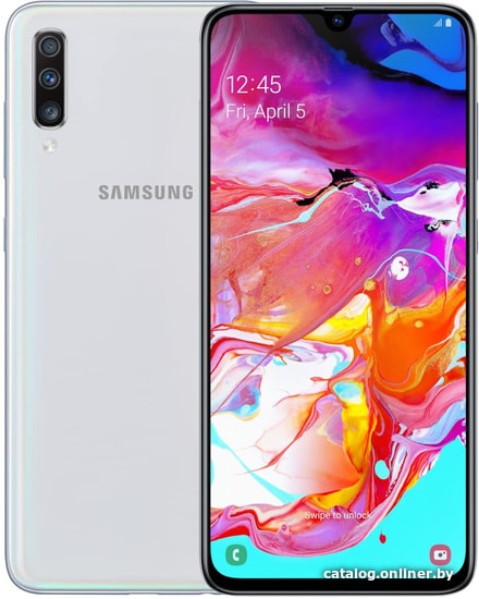 

Смартфон Samsung Galaxy A70 6GB/128GB (белый)