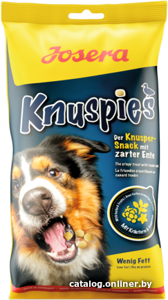 

Лакомство для собак Josera Knuspies 900 г