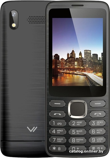 

Кнопочный телефон Vertex D570 (черный)