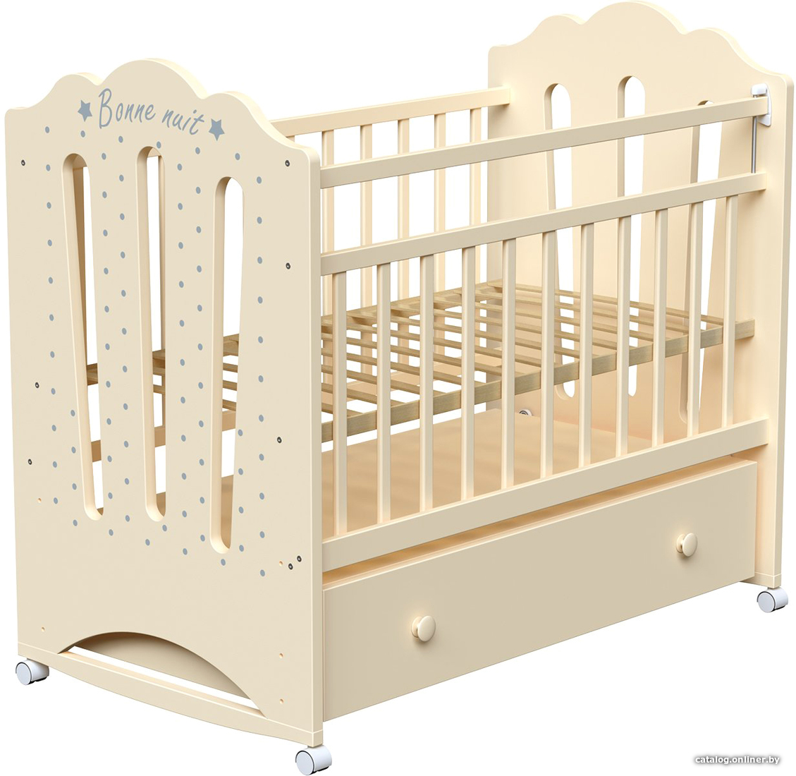 Кровать детская соната с маятником фигур спин в компл 2 упак indigo