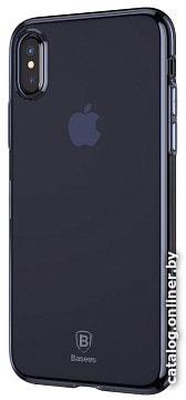 

Чехол для телефона Baseus Simple Series Case для Apple iPhone X/XS (голубой)