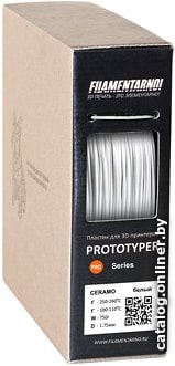 

Пластик Filamentarno! Prototyper Ceramo 1.75 мм 750 г (белый)