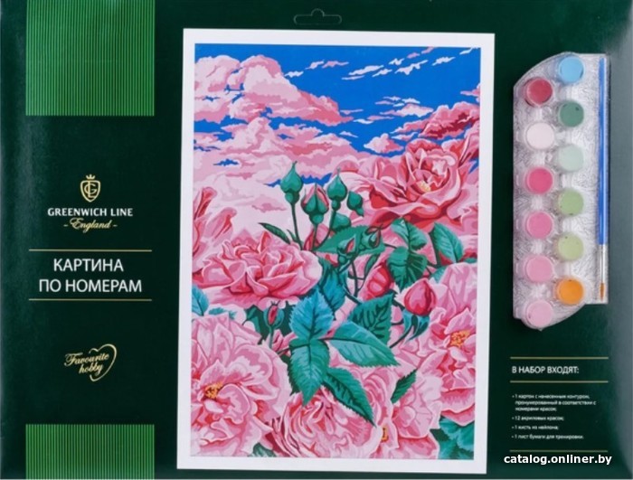 

Картина по номерам Greenwich Line Пионы КК-27759