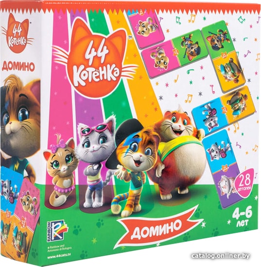 

Настольная игра Vladi Toys 44 Котенка. Домино VT8055-06