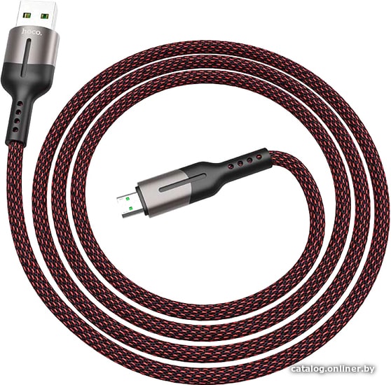 

Кабель Hoco U68 Gusto microUSB (черный/красный)