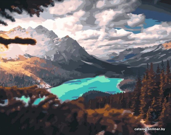 

Картина по номерам PaintBoy Озеро в горах GX41952