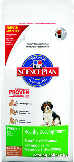 

Сухой корм для собак Hill's Science Plan Puppy Healthy Development Ягненок и Рис 1 кг