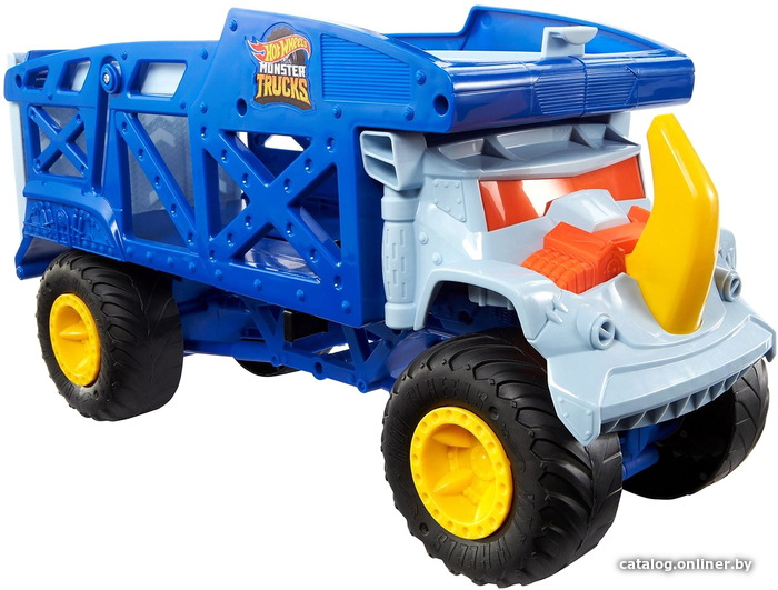 

Грузовик Hot Wheels Монстр-трак Грузовик-транспортер Рино Риг HFB13