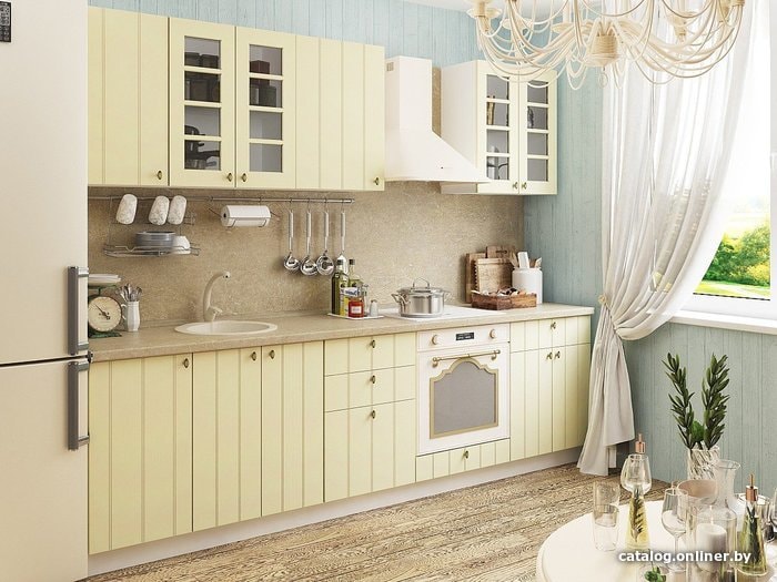 

Готовая кухня Vivat Mebel Прованс-01 (ваниль)