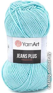 

Пряжа для вязания Yarnart Jeans Plus акрил 45%, хлопок 55% 76 100 г (160 м, светл. бирюза)